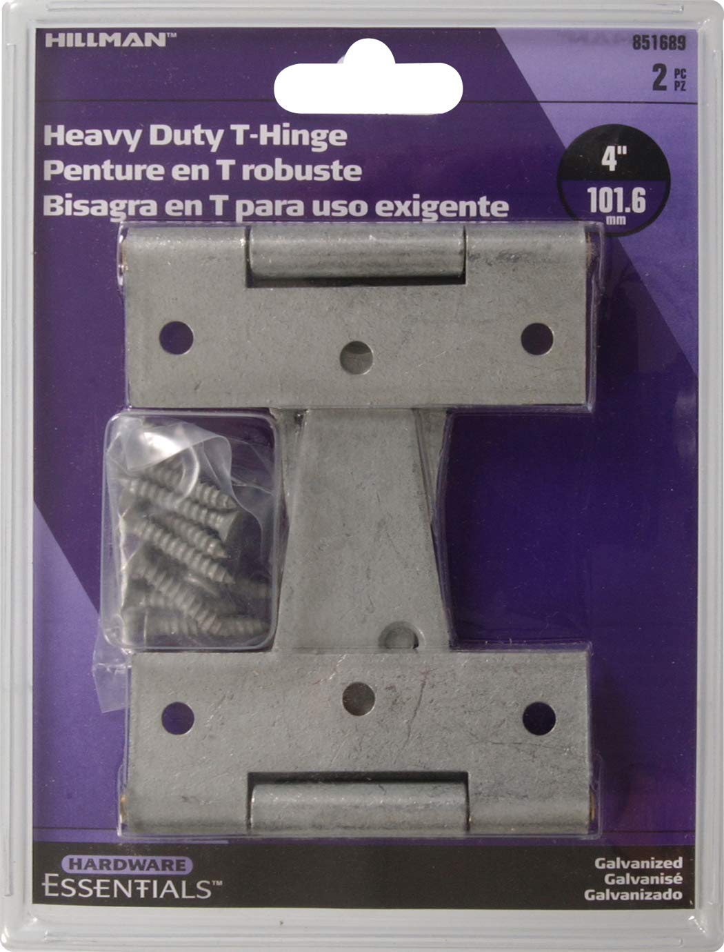 Charnière en T 4 pouces Heavy Duty T-Hinges acier pour volet et meuble