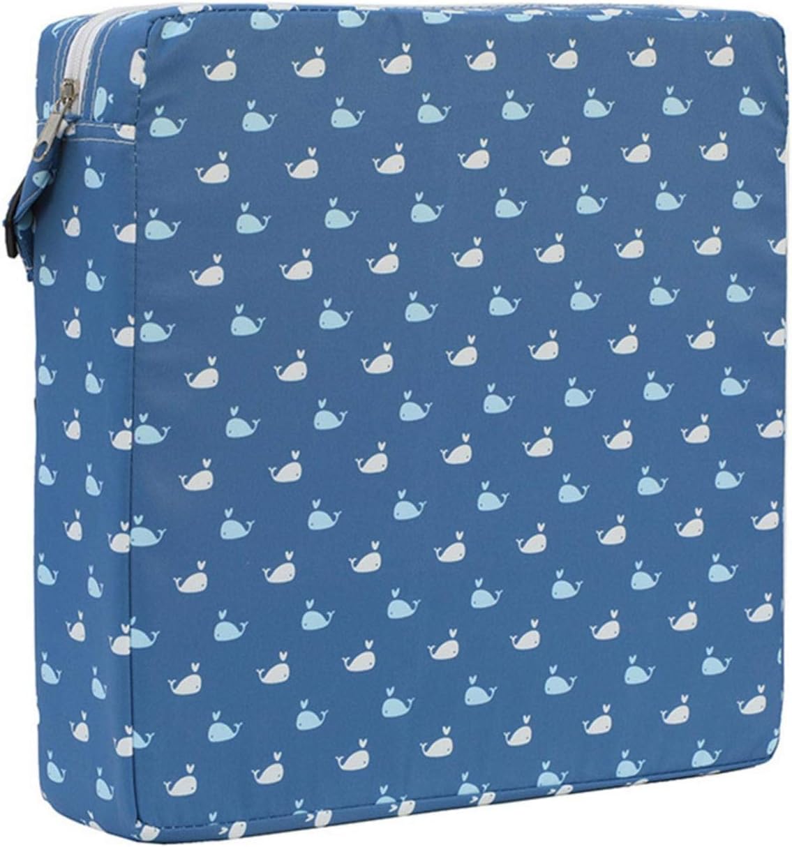 Cuscino Rialzato Per Bambini CEWROM Per Sedia Da Pranzo, In PU E Spugna, 32x32x8 Cm, Con Cinture Di Sicurezza, Antiscivolo, Lavabile, Grigio