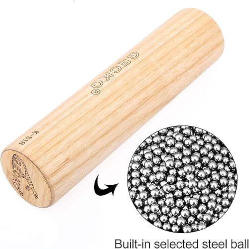 Miniatura 4 de GECKO Maracas - Martillo de arena, instrumento de percusión, maraca natural de madera para adultos, utilizado en actuaciones en vivo y conciertos