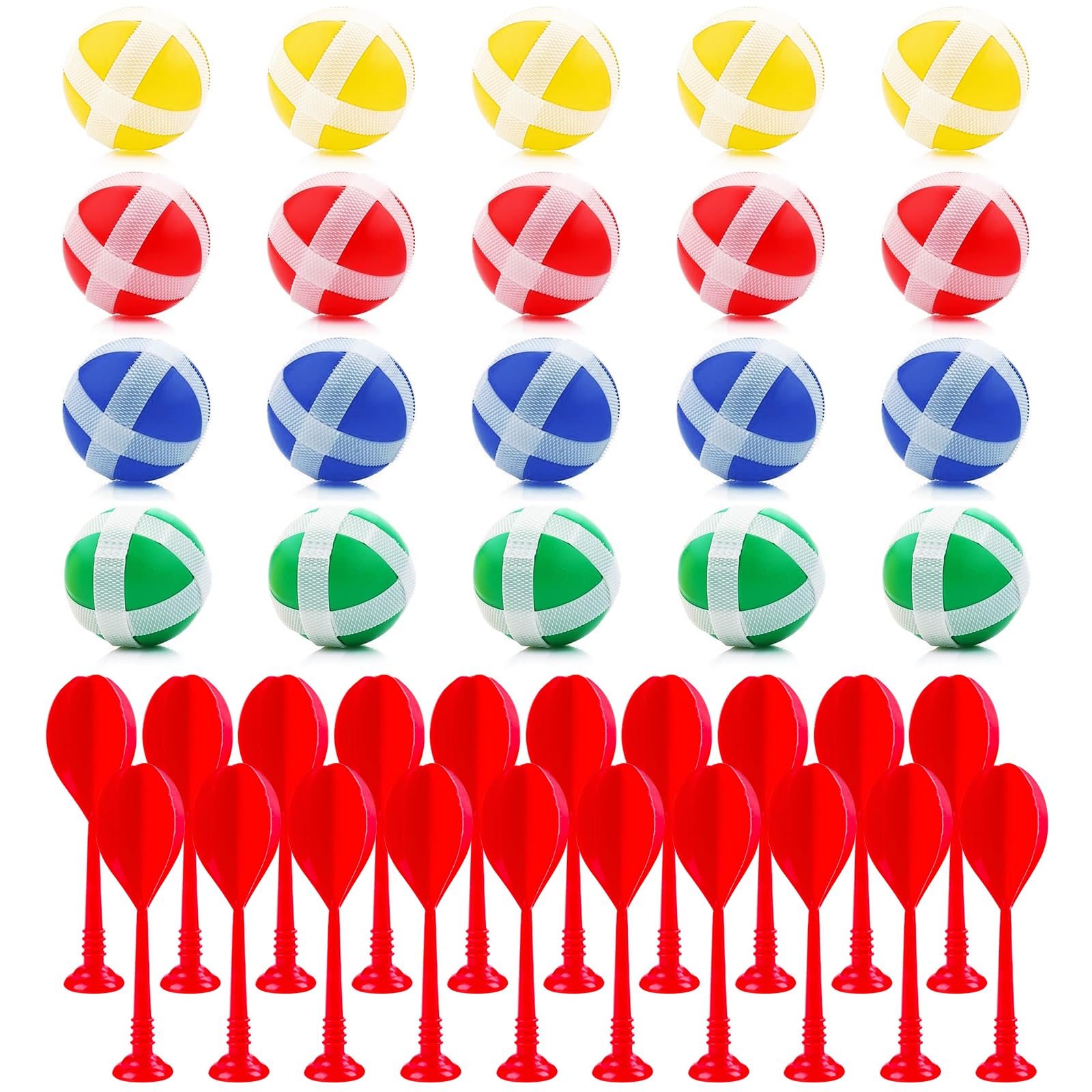 Zocipro Set De 4 Paletas Y 4 Pelotas Con Velcro – Juego De Lanzamiento Y Captura Para Exteriores, Ideal Para Jardín, Playa, Parque Y Fiestas, Desarrolla Coordinación Y Diversión