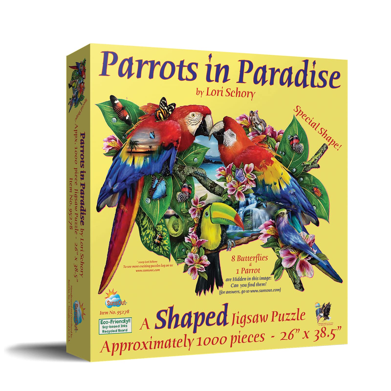 Amazon.com: SUNSOUT INC - Parrots in Paradise - 1000 pc Special