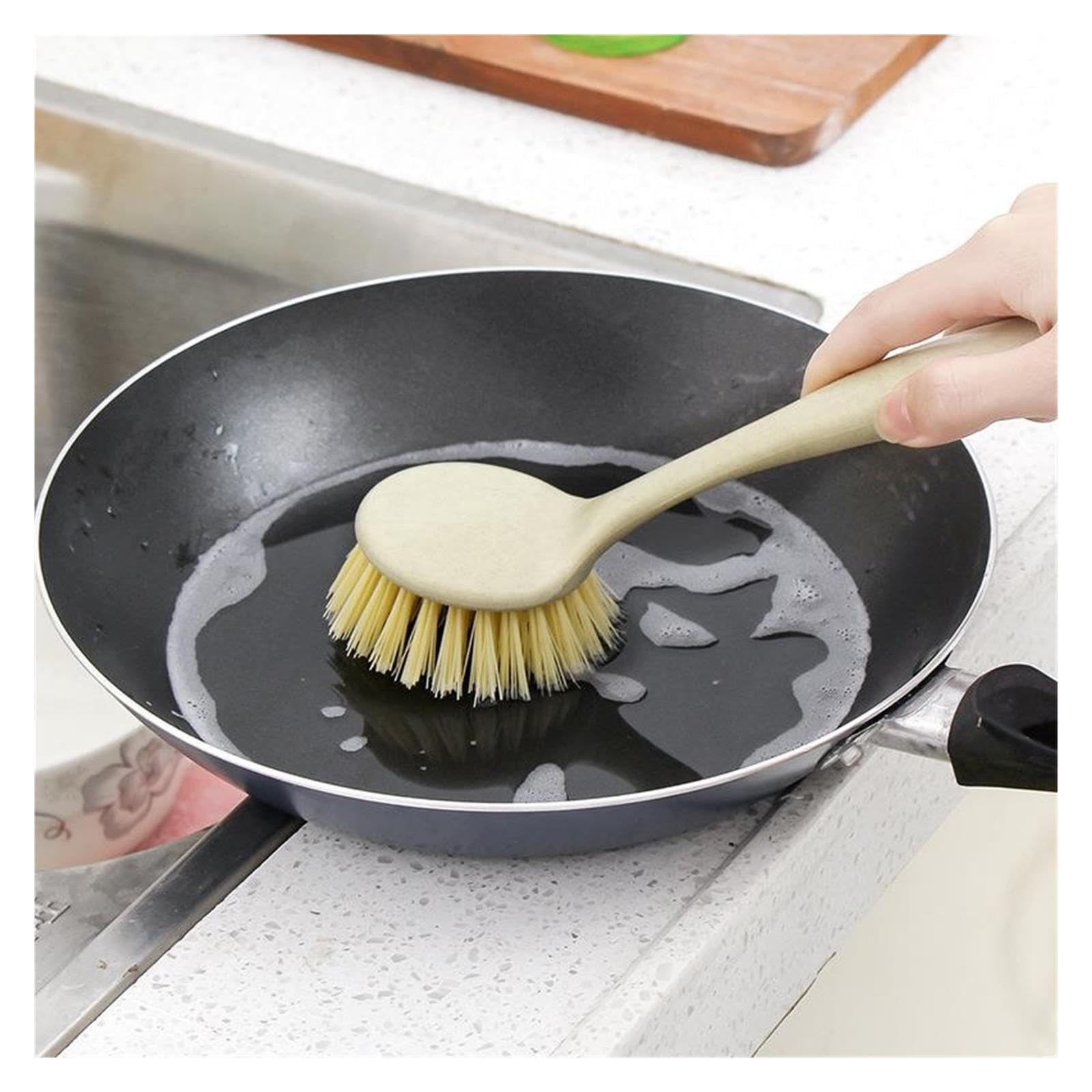 3pcs Kitchen Long Handle Cleaning Brush pour Cuisine