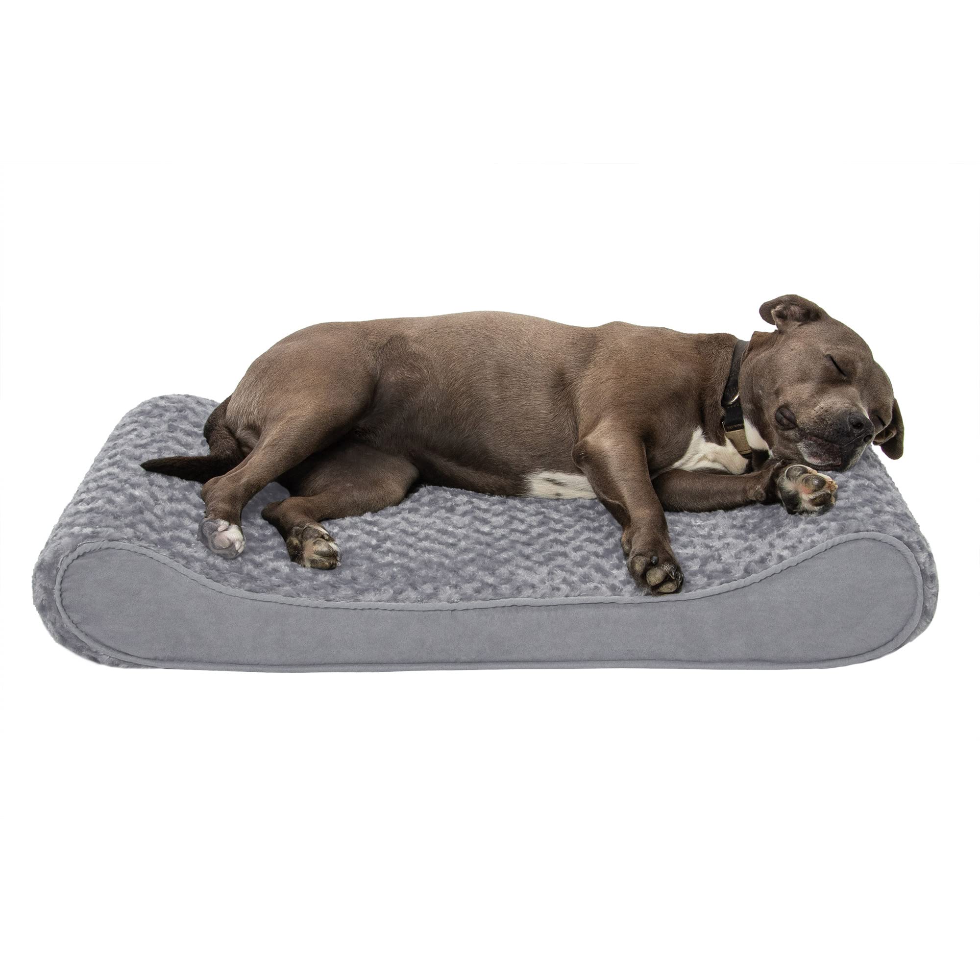 Curated visual reference: Dog Orthopedic Supportive Elevated Loungers Reference: Furhaven Ultra Plush Luxe Lounger Supportive Orthopedic Foam Dog Bed