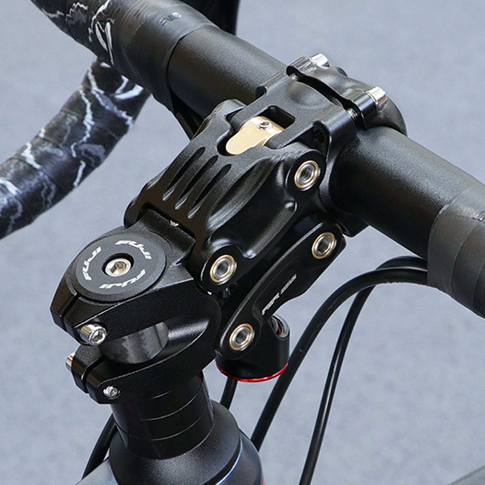 Riser manubrio bici – Attacco manubrio con sospensione a molla, connettore di precisione per e bici da corsa | Barra di supporto stabile e confortevole per avventure su trail, pendolarismo