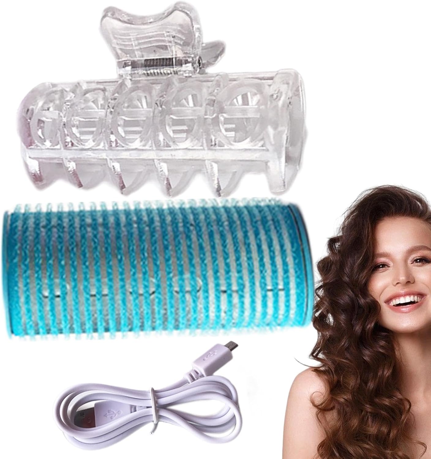 Hot Rollers haarkrulspelden, elektrische haarrollers, zelfklevende krulspelden, draagbare krulrollers, gemakkelijk krultang, medium haarkrulspelden, snelle krulspelden