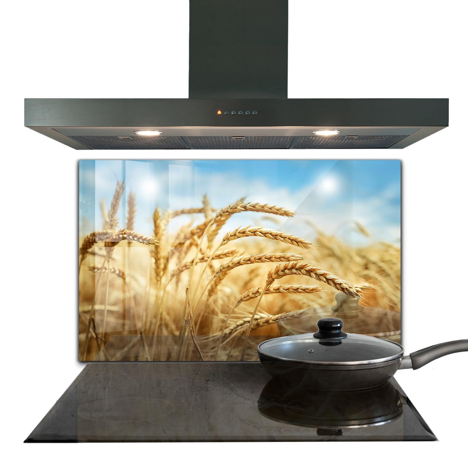 Panneau de cuisine autocollant Wallfluent pour protéger les murs des taches