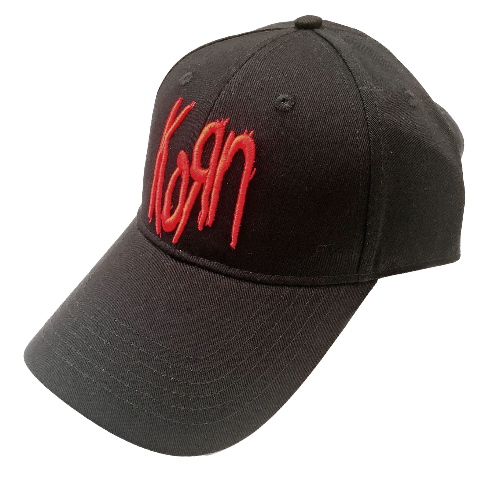 Korn Baseball Cap Band Logo Official Black Unisex Strapback One Size