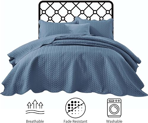 Vista 187 de IR Imperial Rooms - 10 juegos de colcha tamaño individual (68 x 86 pulgadas), para hoteles, habitaciones de huéspedes, colchas ligeras reversibles