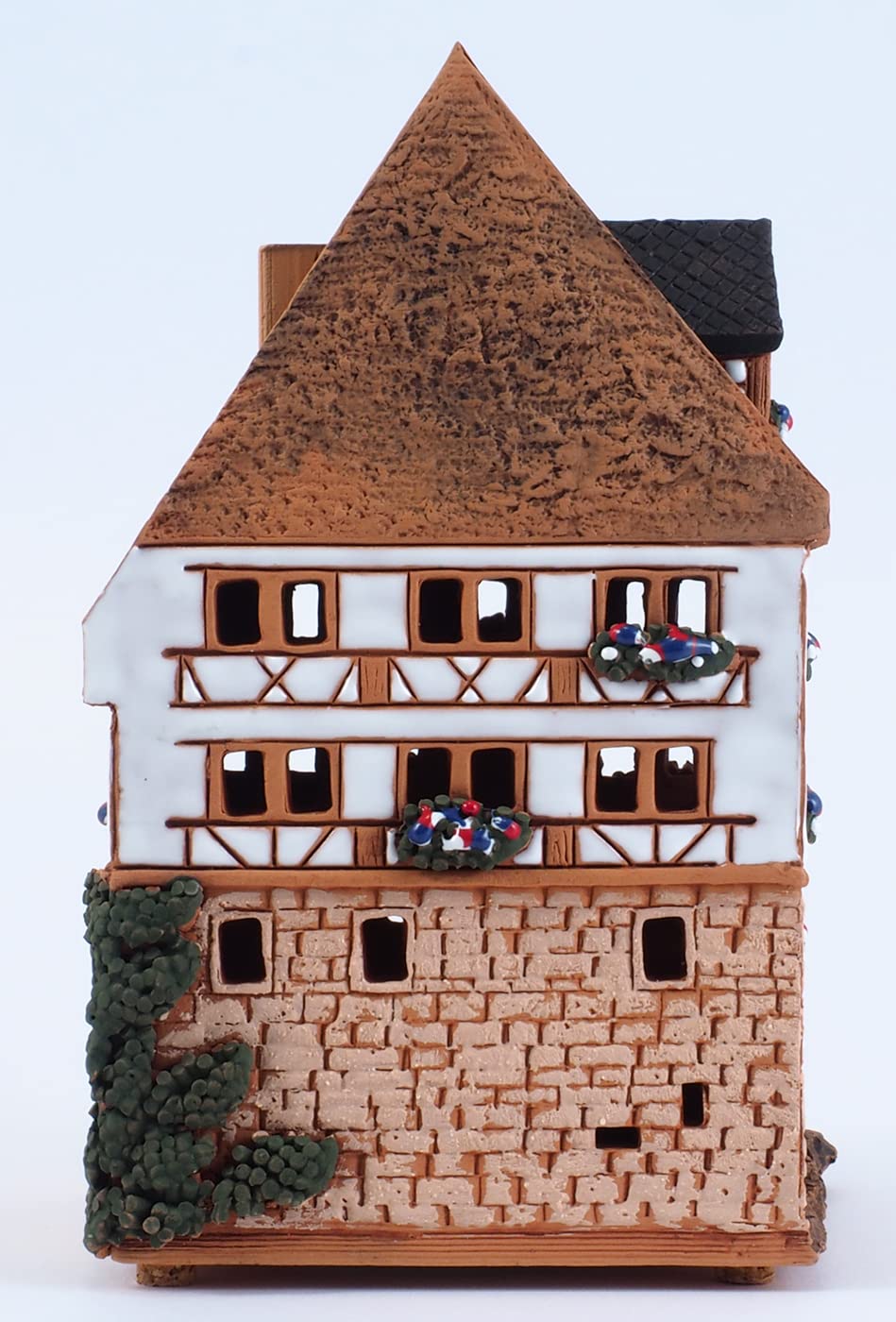 Aroma Lichthaus Keramik, Lichthäuser, Teelichthaus, Handarbeit, Künstlerisches Nachbildung Dürer Haus in Nürnberg, Deutschland, B263AR