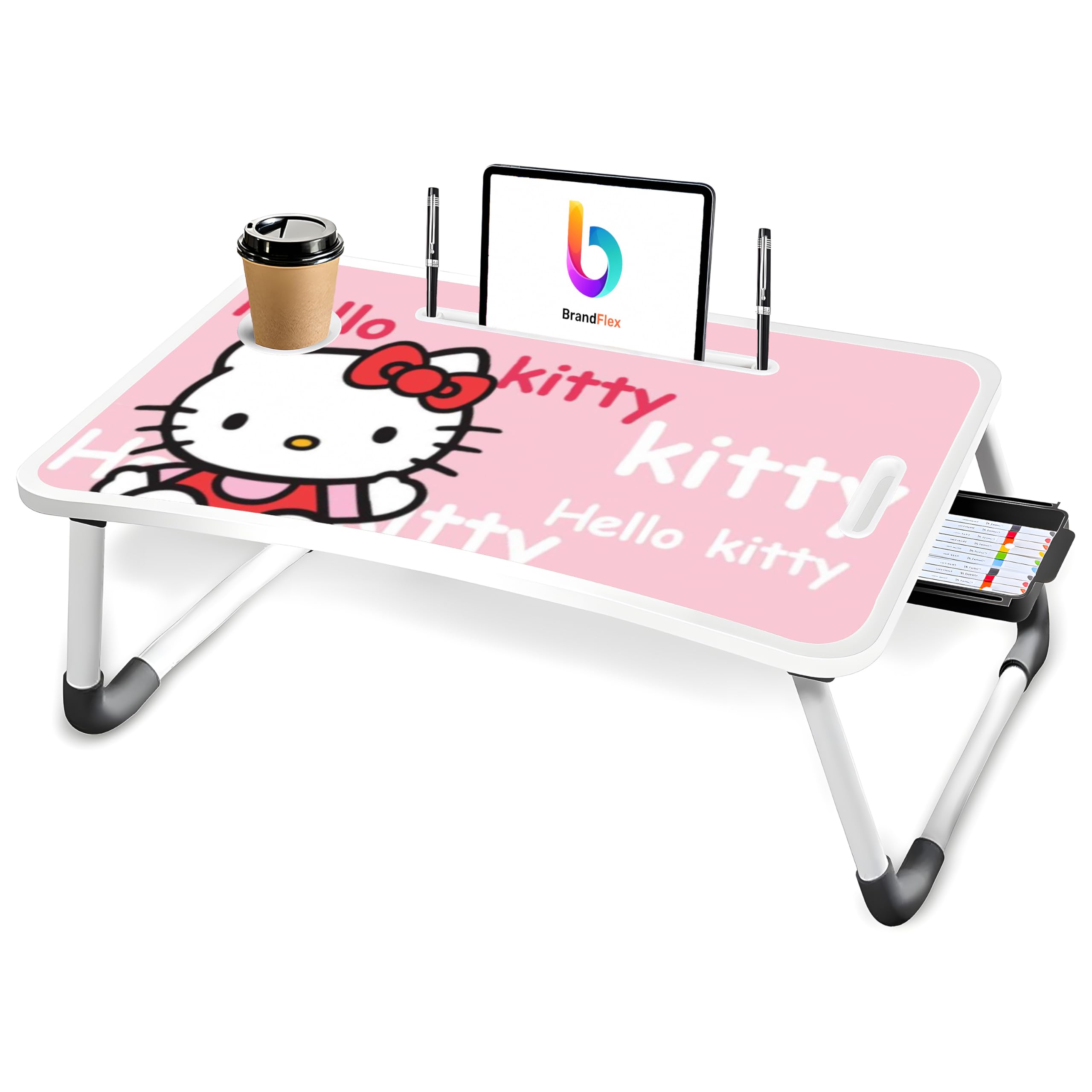 LIVORO Study Table/Bed Table/Foldable and Portable Wooden/Writing