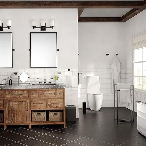 Miniatura 5 de Gatco 1942MX Elevate - Jabonera color negro mate, montado en la pared, 4.31 pulgadas de ancho x 2.10 pulgadas de alto x 5.25 pulgadas de