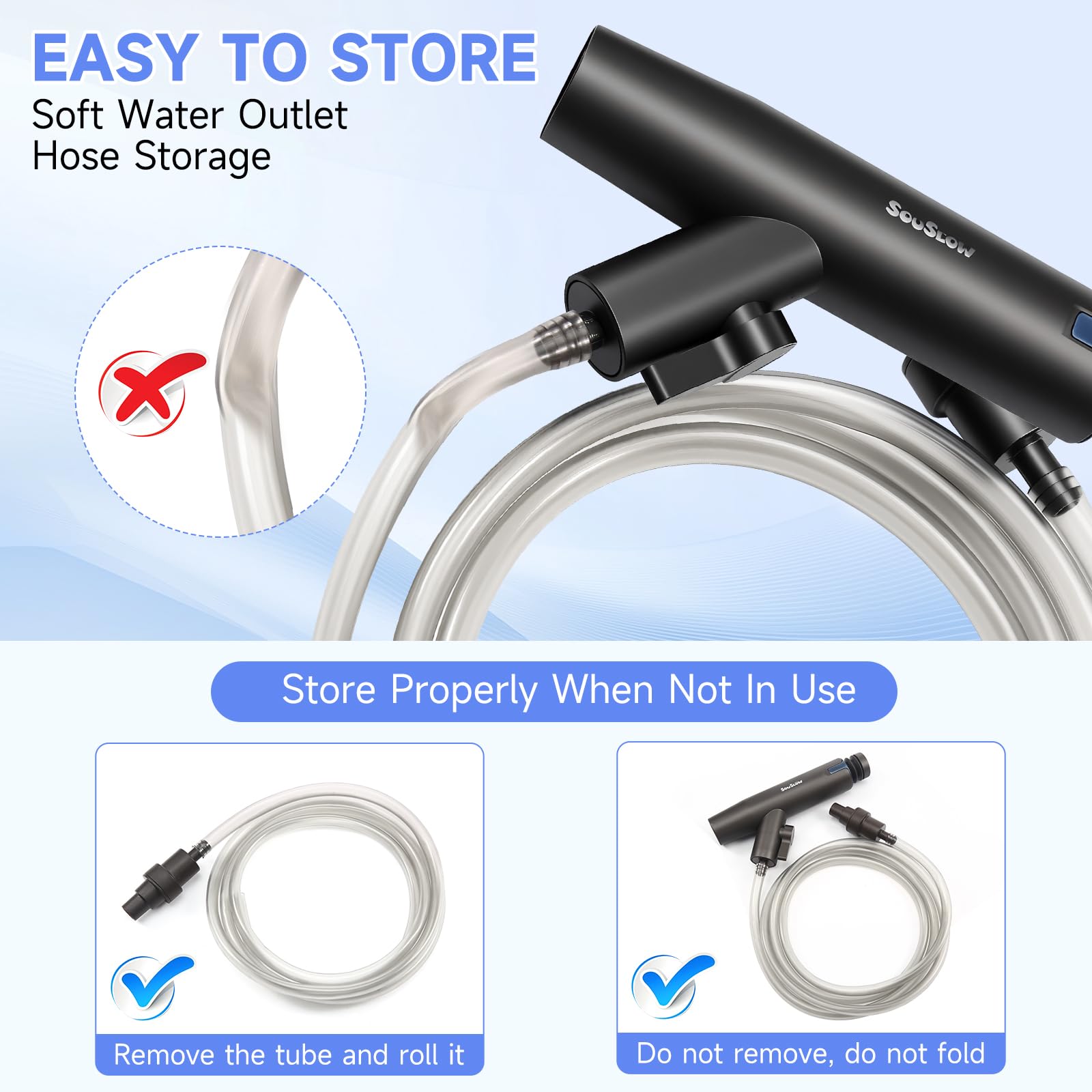 Aspirateur de Gravier réglable pour Aquarium, Siphon d'aquarium, changeur d'eau Manuel, kit de Nettoyage pour Aquarium, pour Aspirer Les déjections et Laver Le Sable