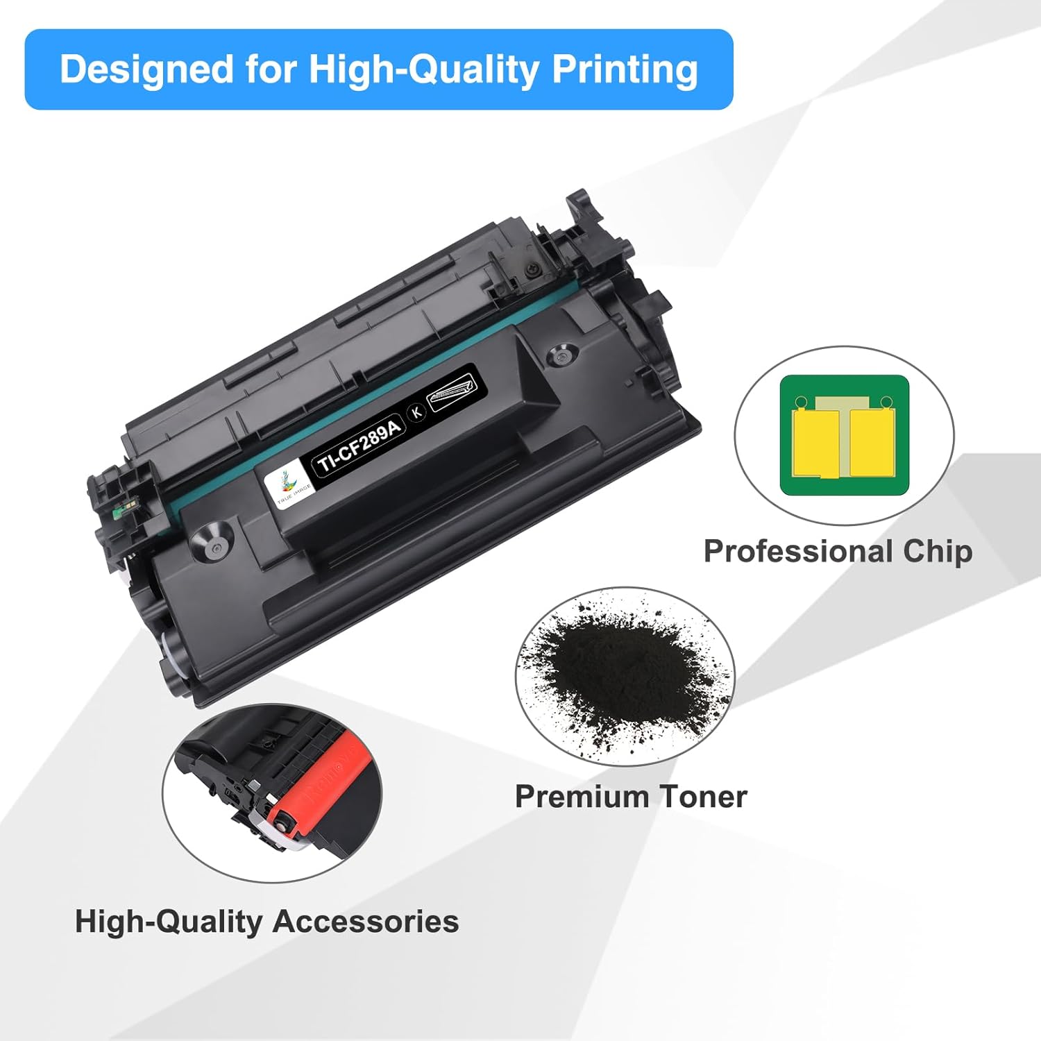 CF289A Black Toner Cartridge Compatible Replacement for HP 89A Black Toner Cartridge CF289A 89X CF289X for Enterprise M507 M507n M507dn M507x MFP M528dn M528f M528c M528z M528 Series Printer (2-Pack)