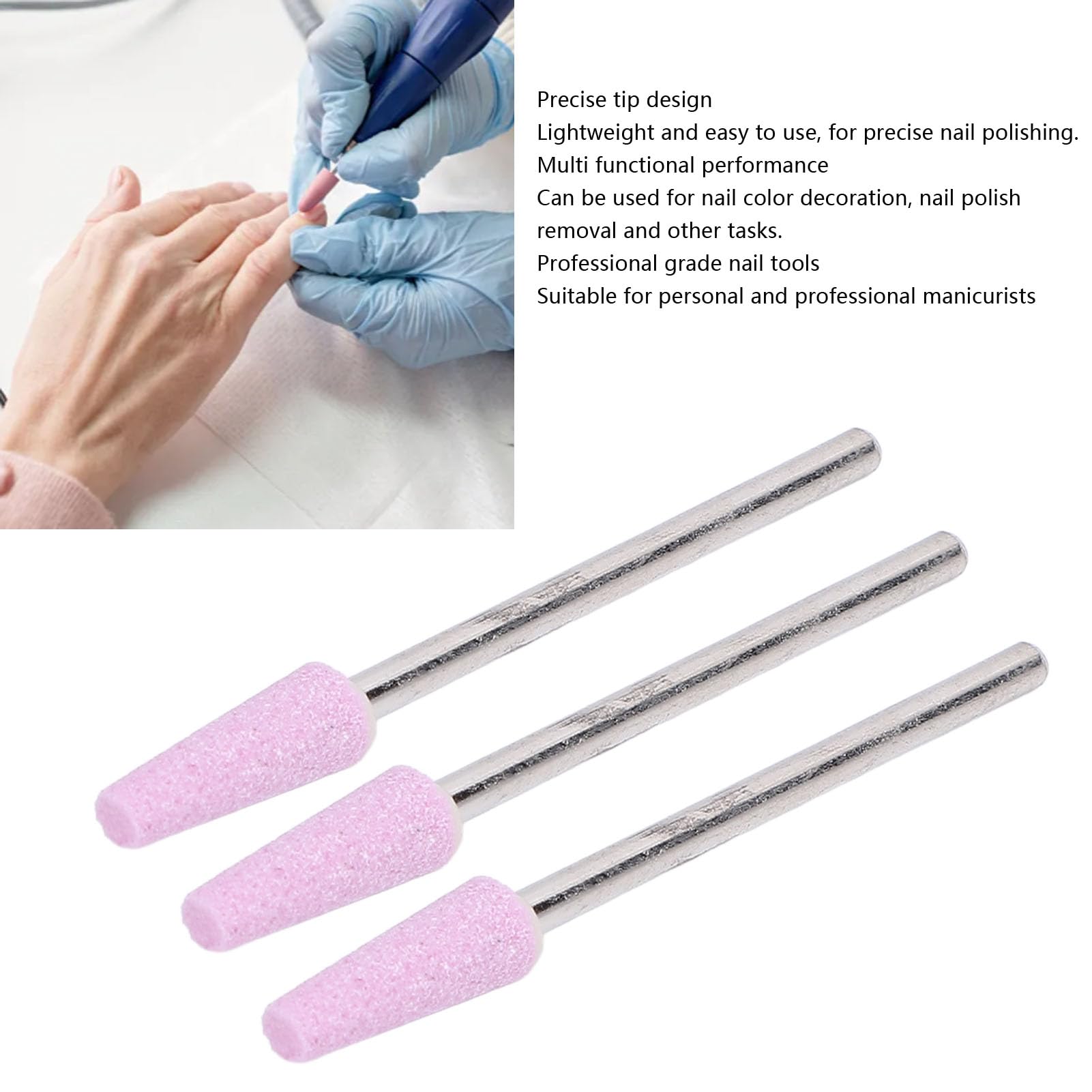 Quartz-Nagelfräser, 100 Stück Maniküre Pediküre Nagelhautentferner