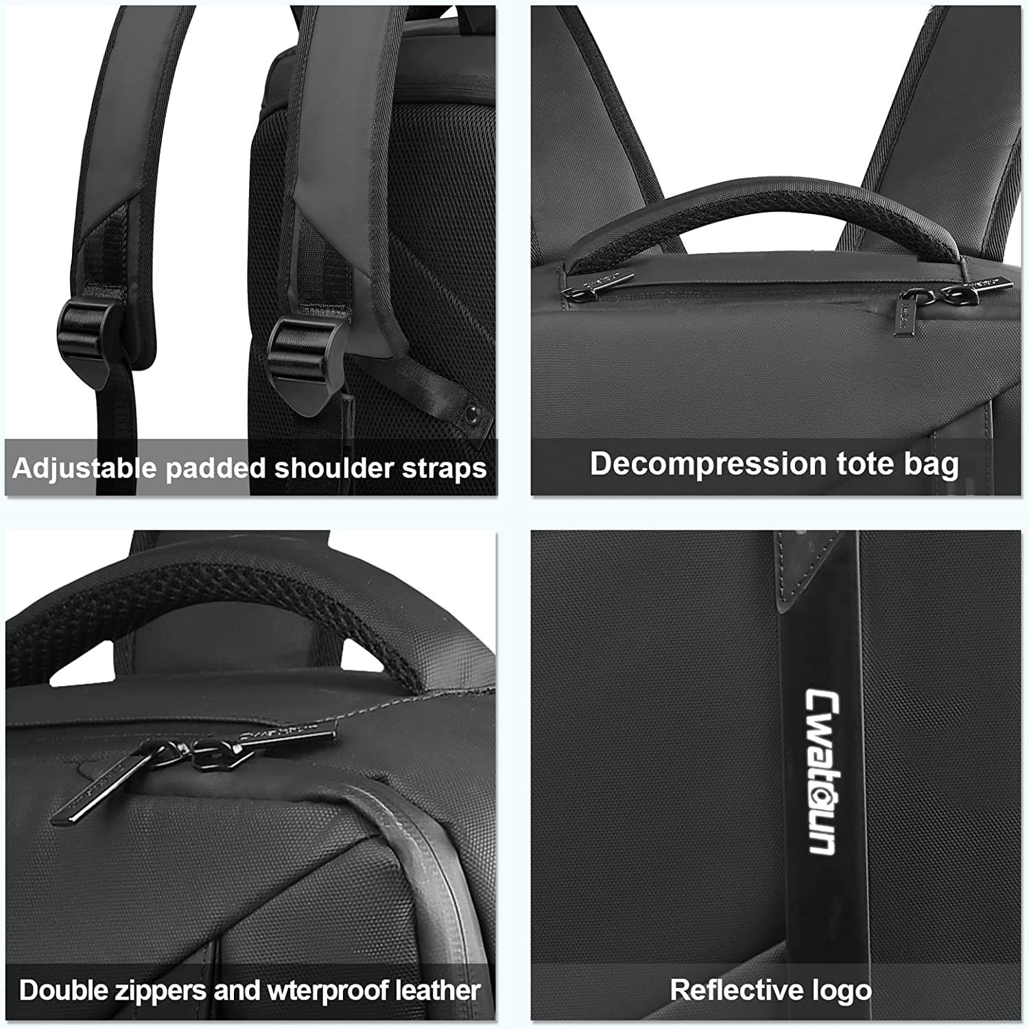 Cwatcun Mochila impermeable para cámara