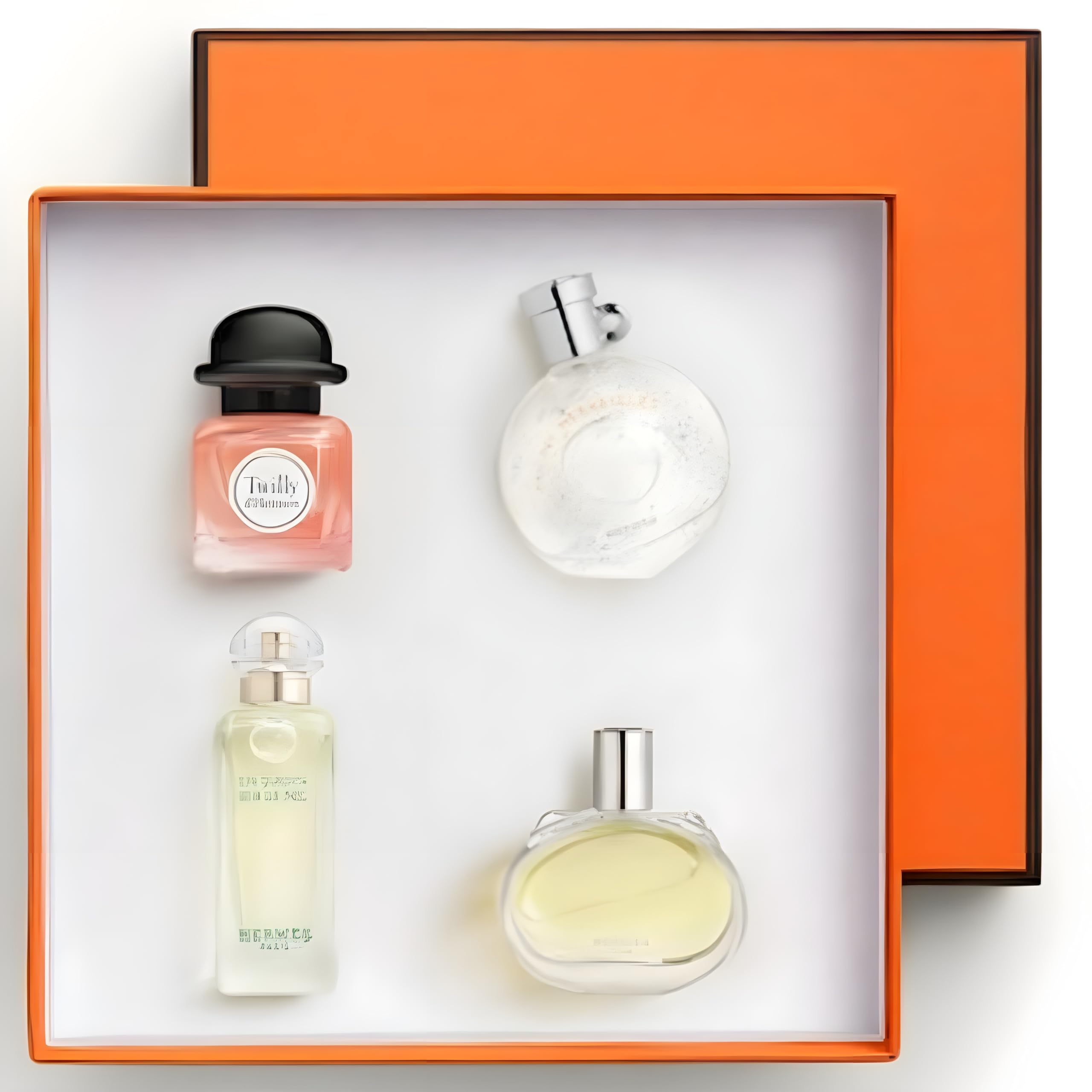 HERMES COFFRET SET: F24 EDP 7,5 ml + TWILLY EDP 7,5 ML + UN JARDIN SUR LE NIL EDT 7,5 ml + EAU DES EDT 7,5 ml