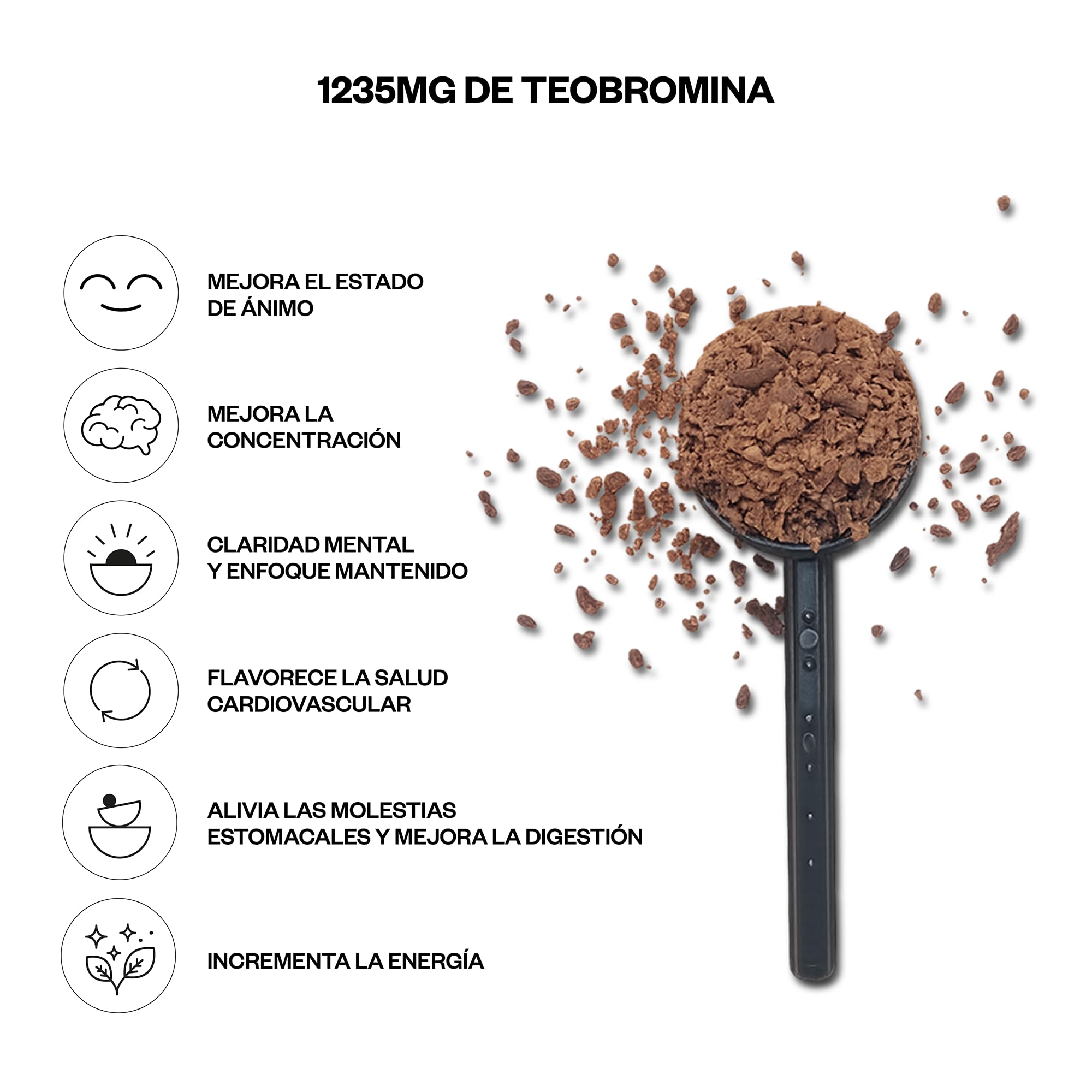 Kaicao Cacao Ceremonial en Polvo con Melena de León, Cordyceps, Jengibre y Cardamomo - Cacao Puro Ecuador sin Azúcar, Vegano, Keto 200 g