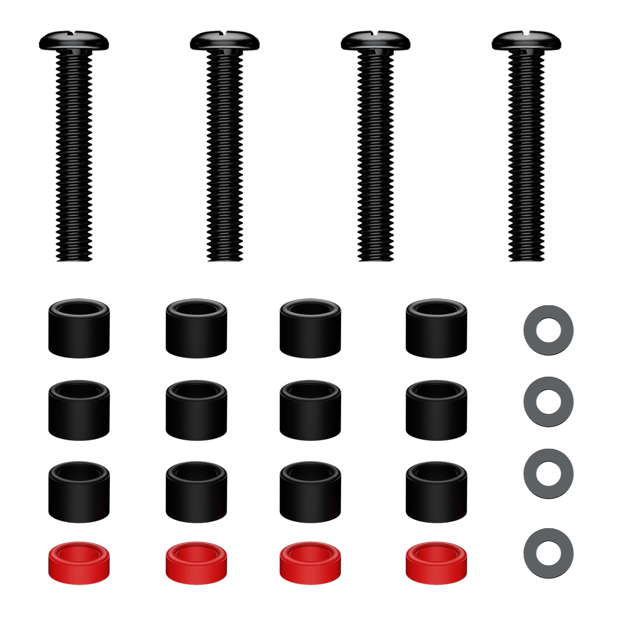 XINLEI M8 Screws for Samsung TV - M8x45mm Mounting Bolts with Spacers YF-UVSP3