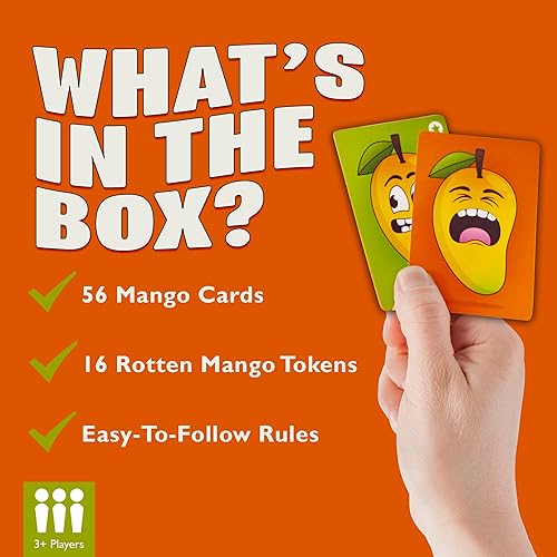 Miniatura 5 de Ginger Fox - Juego de cartas It Takes Two to Mango, divertido juego de combinaciones, juegos de cartas de pensamiento rápido para adultos y niños,