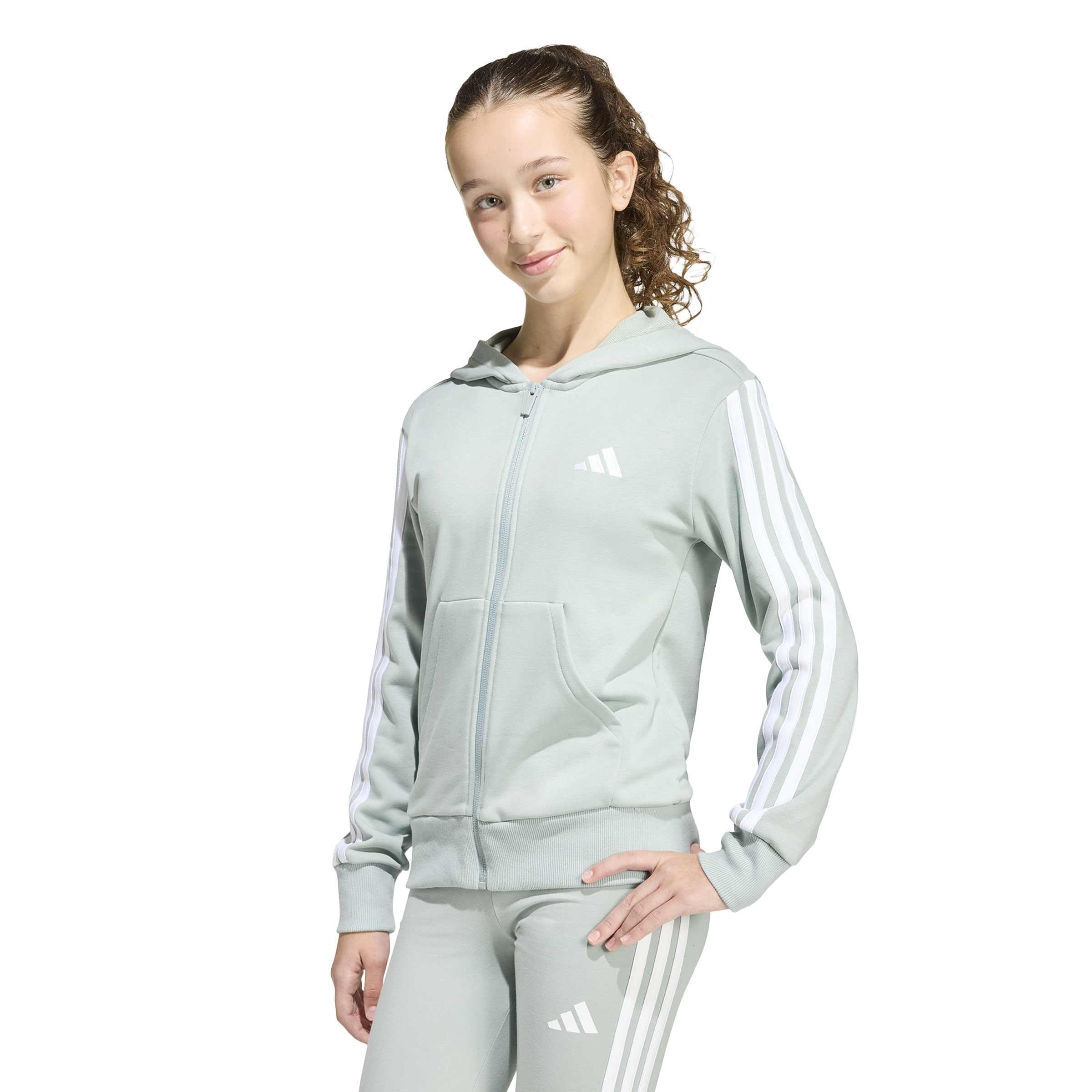 Adidas Essentials Chaqueta Deportiva con Capucha y Cremallera