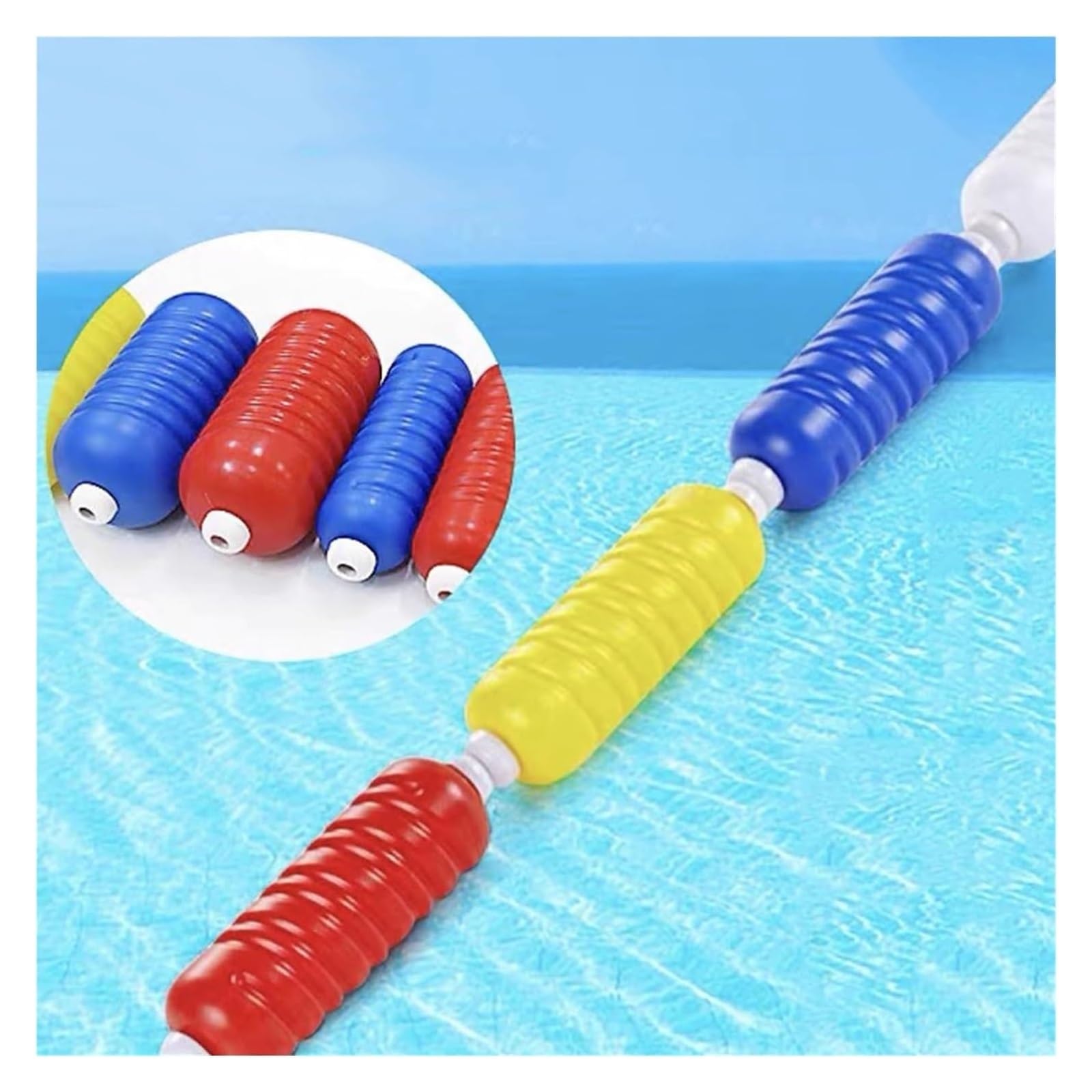 Sport-Thieme Schwimmleine Sicherheitstrennseil For Schwimmbäder, Spiral-Trennlinie For Schwimmbäder, Abtrennung Gefährlicher Bereiche, Trennlinie For Flache Bereiche For Den Innen- Und Außenbereich(Di