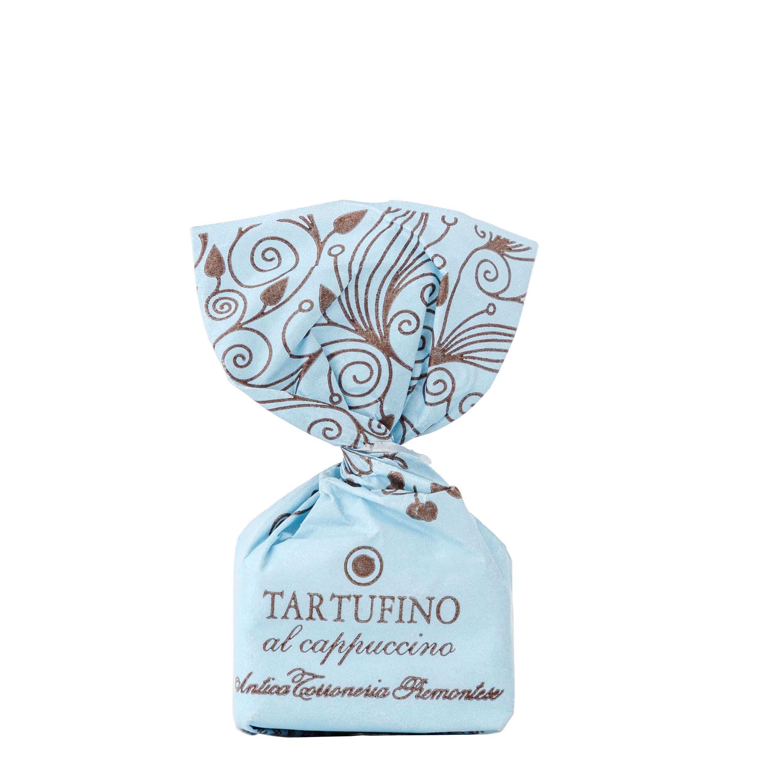 GUSTONE. Tartufini Dolci al Cappuccino Antica Torroneria Piemontese 140 1kg | Trüffel-Praline weiße echtem Arabica-Kaffee, Schokoladentrüffel, Piemont-Haselnüsse IGP, glutenfrei