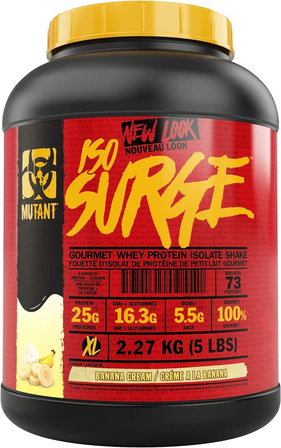 Mutant Iso Surge, 5lbs - Banana Cream, 2540 g