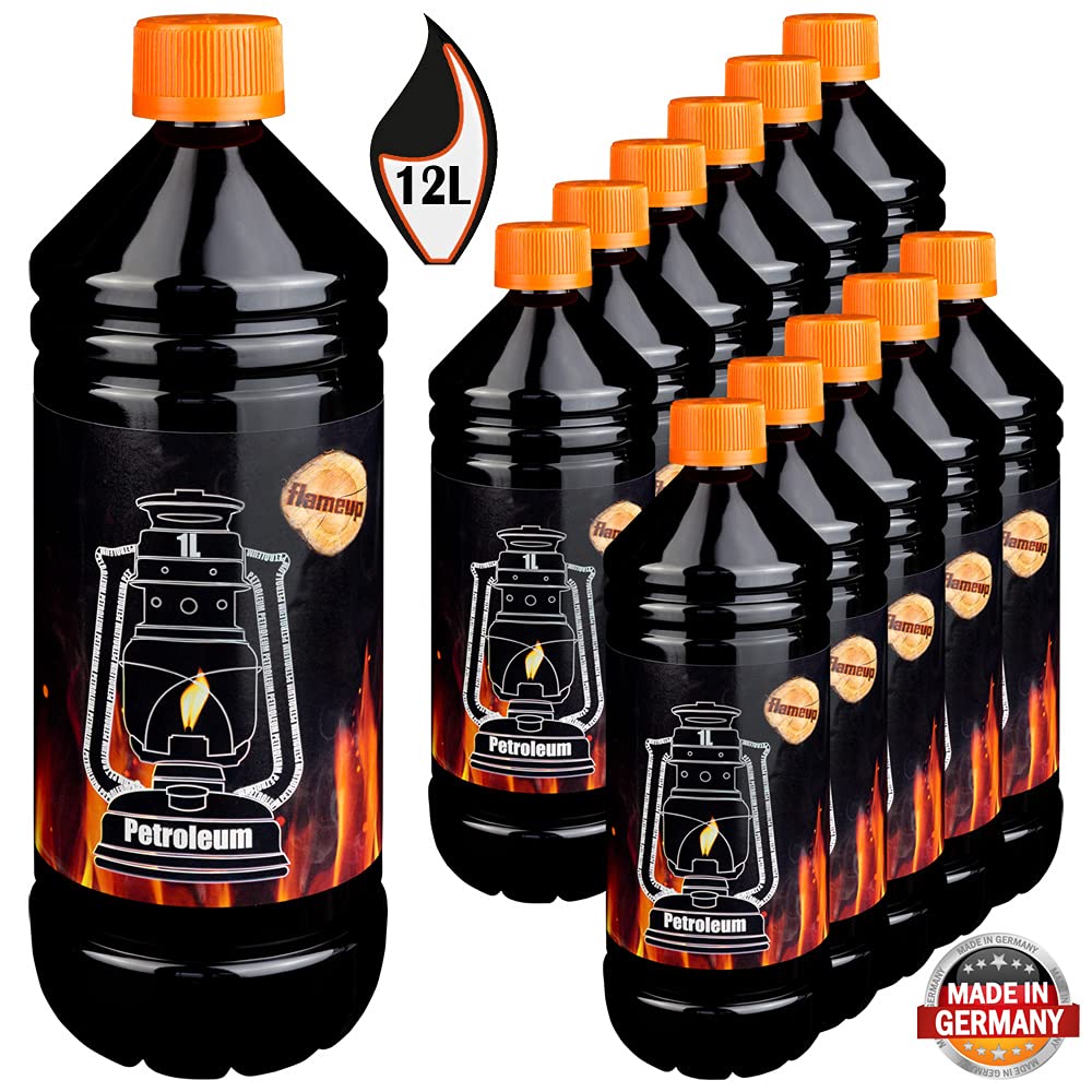 Cherosene Petrolio per riscaldamento a stufa a lampada a lampade a camino riscaldamento detergente 12 l Flameup