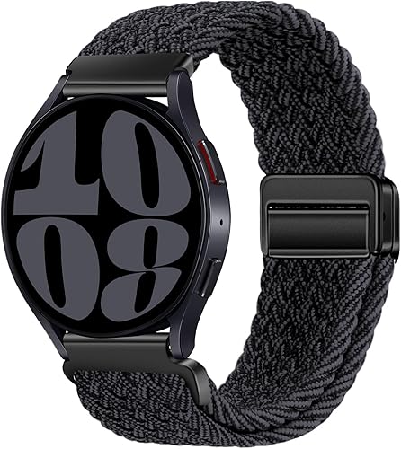 Vista 8 de Correa magnética de 20 mm compatible con Samsung Galaxy Watch 4 5 6 7 de 40 mm, 44 mm/Watch 4 6 Classic de 42 mm, 46 mm, 43 mm, 47 mm/Watch 5 Pro