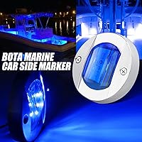 Vista 1 de ALFU Bule DC12V 6 LED Lateral Luces de Navegación Luces de Navegación Impermeable Marina Barco Yate Redondo Popa Anclaje Luces Lámpara de Cortesía