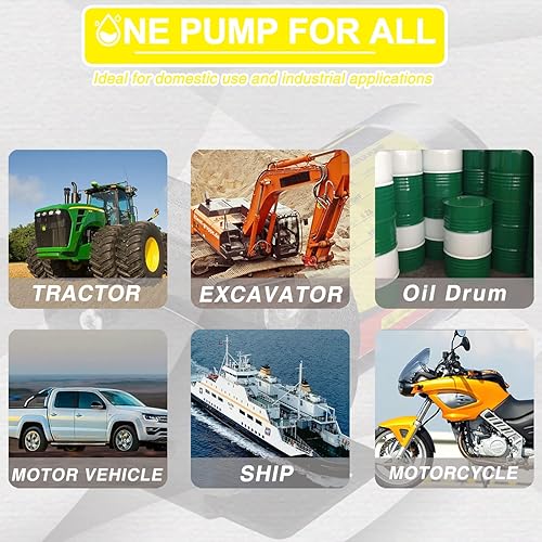 Miniatura 6 de Bomba de transferencia de gasolina autocebante de 110 V CA con interruptor de bombeo reversible para queroseno diésel de gasolina y más