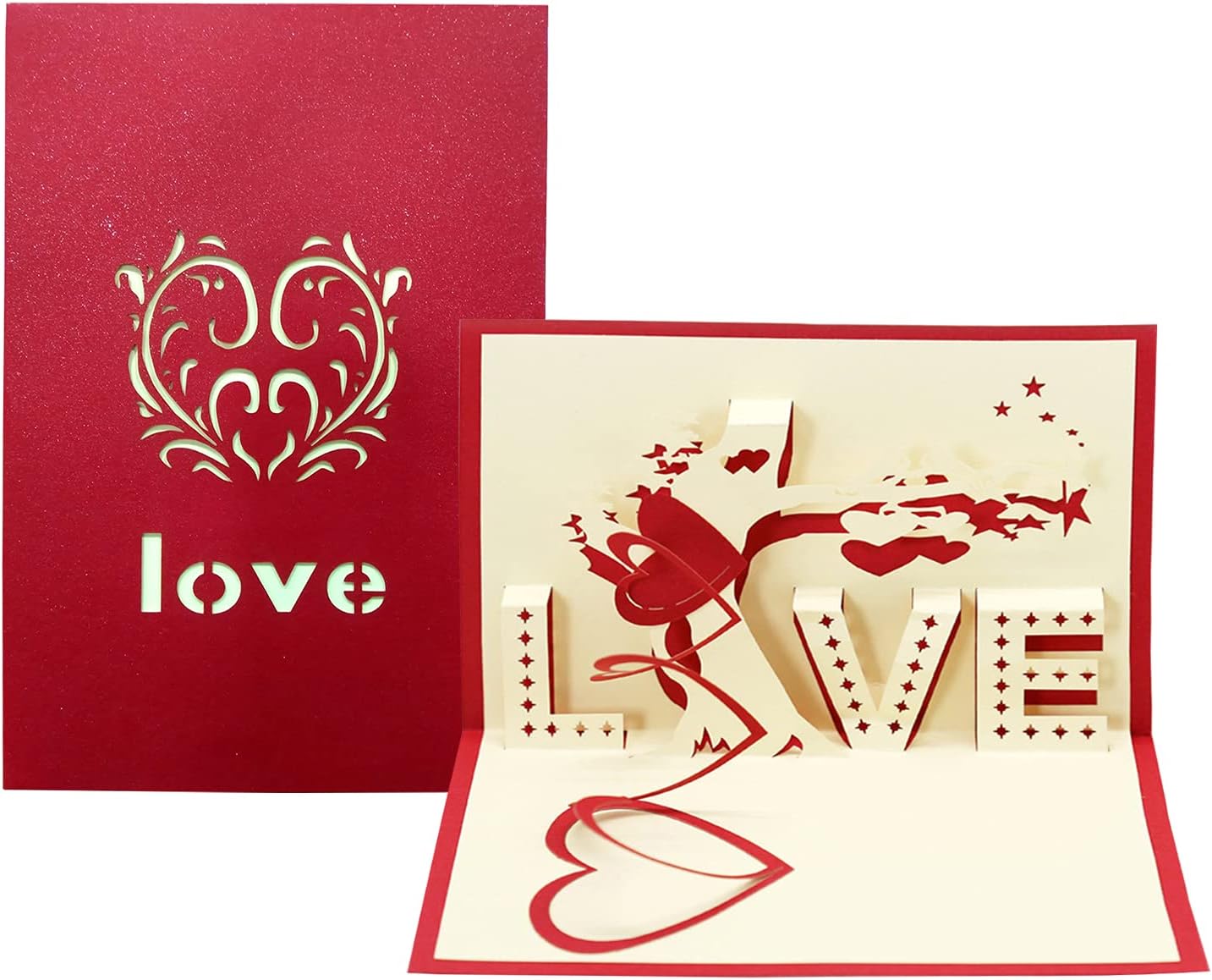 Love Greeting Card For Birthday - Pop Up 3D Birthday Cards - Happy Birthday Card For Girls,Best Friend, Daughter, Boyfriend, Husband, Wife, Boys - Anniversary, Love Card