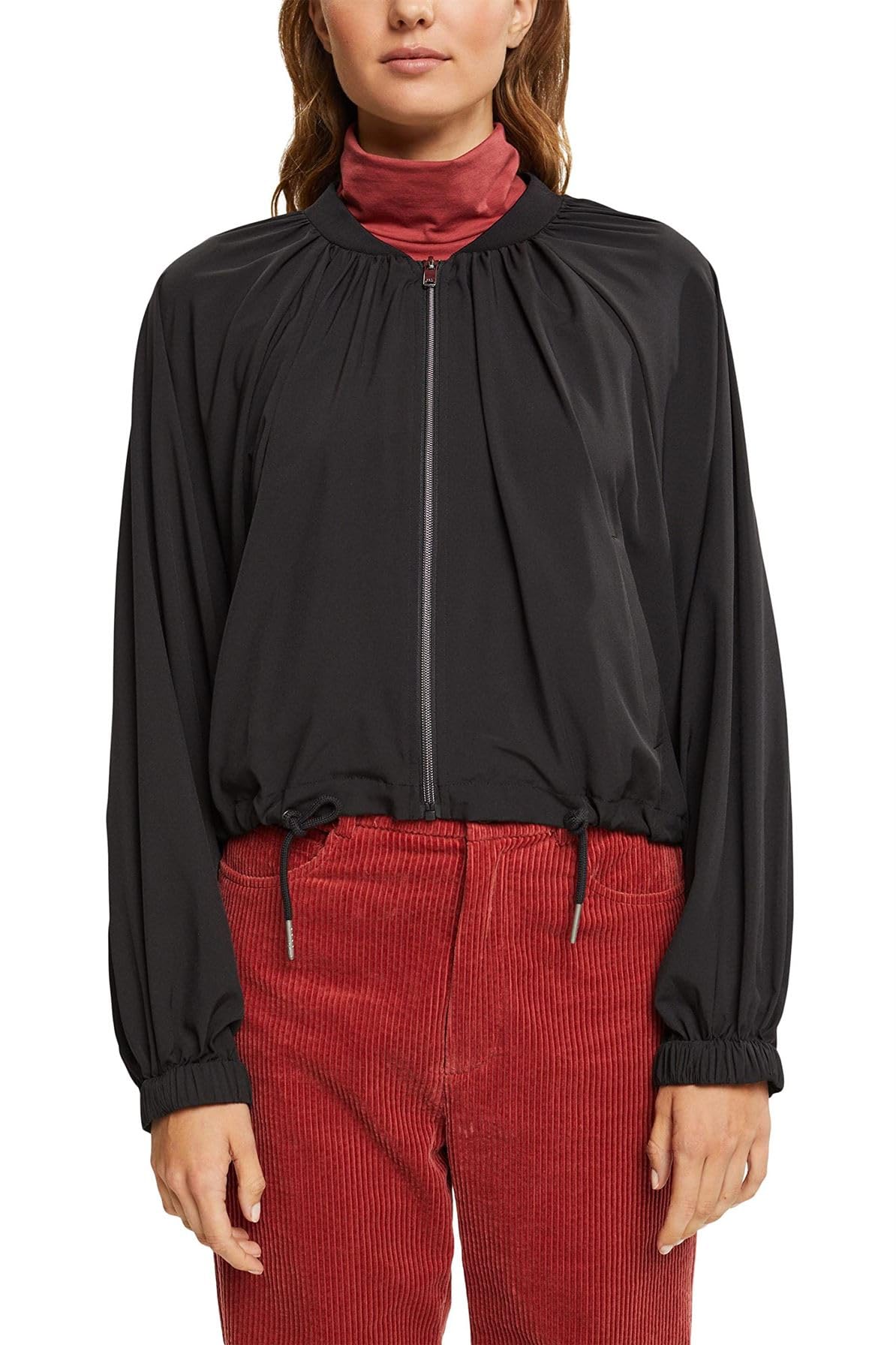 edc by Esprit Women's 102cc1g309 Jacket, 001/Black, M UK
