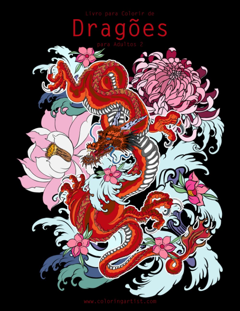 Livro para Colorir de Dragões para Adultos 2