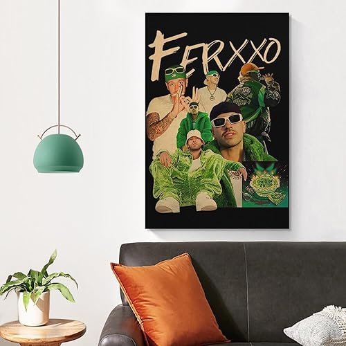 Miniatura 5 de Feid Ferxxo - Póster de lienzo para decoración de dormitorio, paisaje, oficina, San Valentín, cumpleaños, sin marco, 16 x 24 pulgadas (15.7 x 23.6