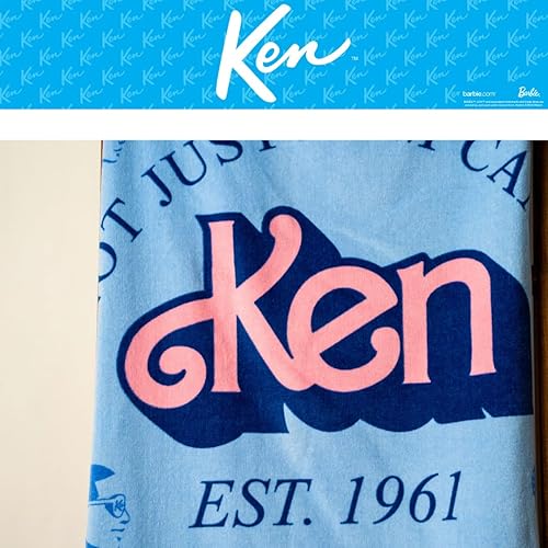 Miniatura 4 de Franco Collectibles Barbie Movie Ken - Toalla de baño de algodón súper suave, 60 x 30 pulgadas, (producto 100% oficial)