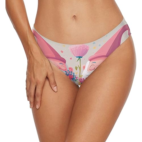 Bikini Bottoms for Women Mothers%27s Day Pink Flower Goblin Fashion Full Coverage Beachwear Swimwear for Women Teens Girls