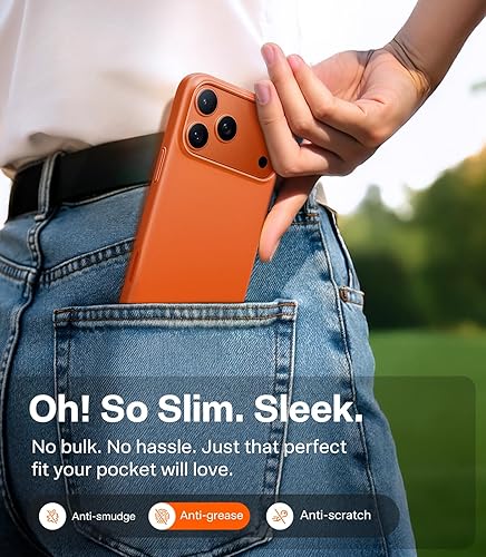 Vista 23 de TORRAS Funda magnética delgada para iPhone 17 PRO MAX, funda ultradelgada para teléfono 17 ProMax compatible con MagSafe, ligera, antiarañazos