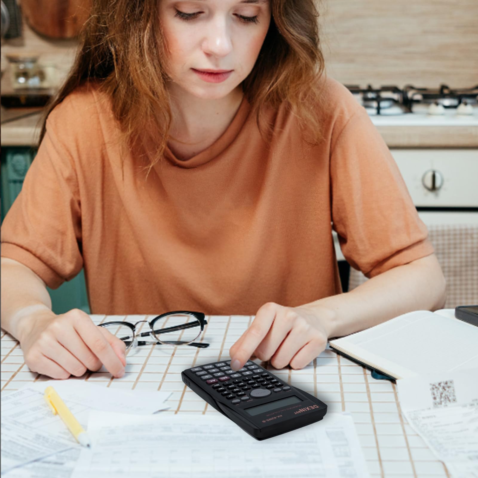 Calculadora científica a granel, calculadora científica de ingeniería de 2 líneas, calculadora estadística, calculadora de funciones para estudiantes, profesores, oficinas de negocios