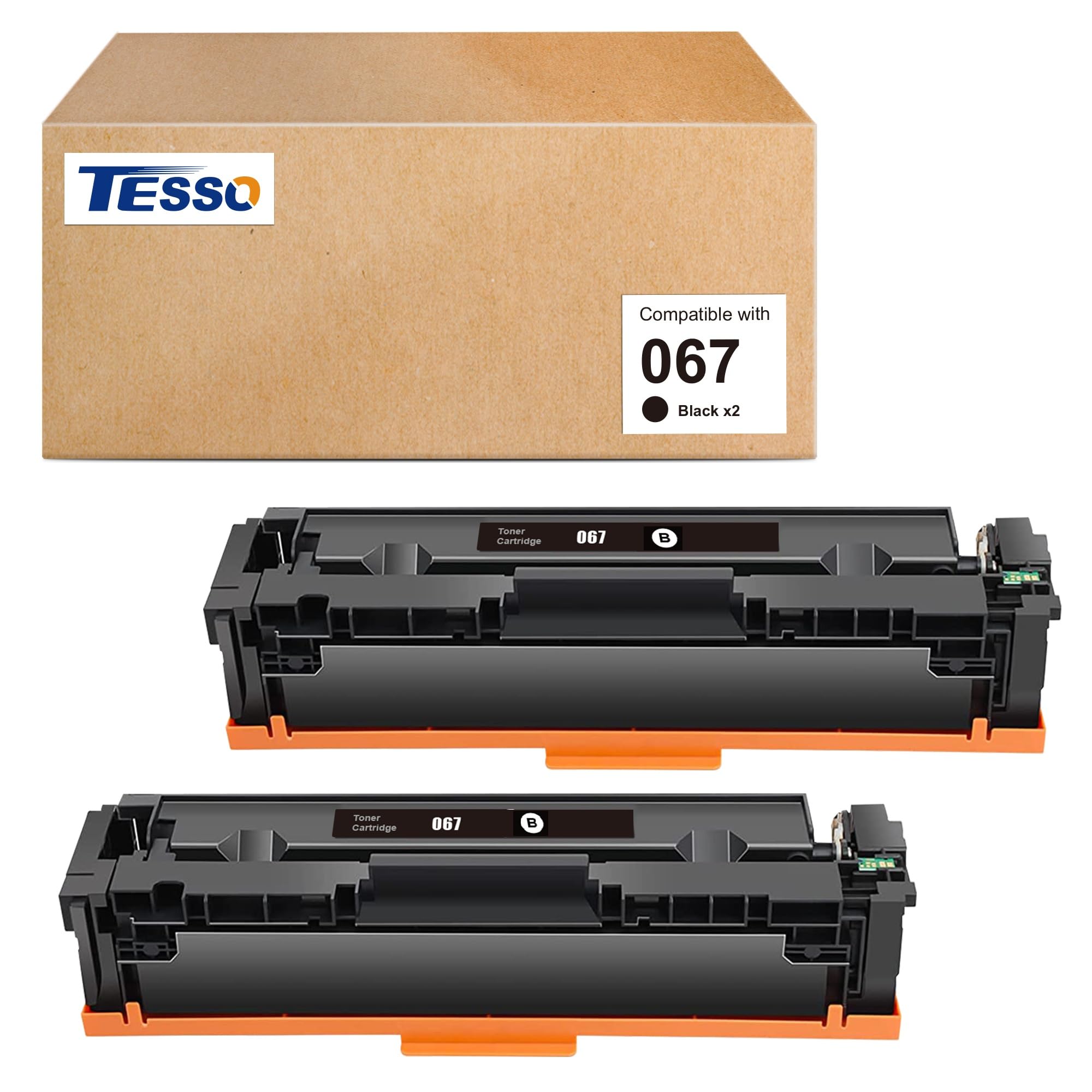 067 Toner Cartridge 2 Black 067 Toner Compatible with Canon 067 067H Toner Set Work with Canon MF656Cdw MF654Cdw MF650C LBP632Cdw MF653Cdw Printer -