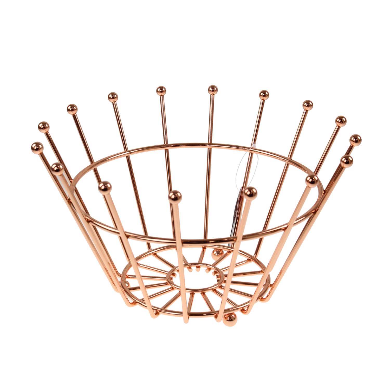 Apollo Housewares Copper Apollo The Housewares Brand Fruit Bowl Crown, Storage, Great Gift Idea, Study, Sleek And Modern Design, Size: 36X19cm,