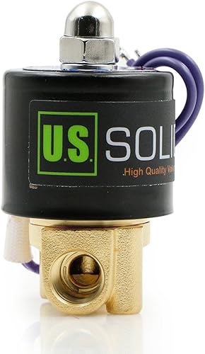 Miniatura 10 de - 38 pulgadas, válvula solenoide, eléctrica, 12 V CC, (resistente al sobrecalentamiento, bobina rediseñada de hasta un 50% menos potencia de