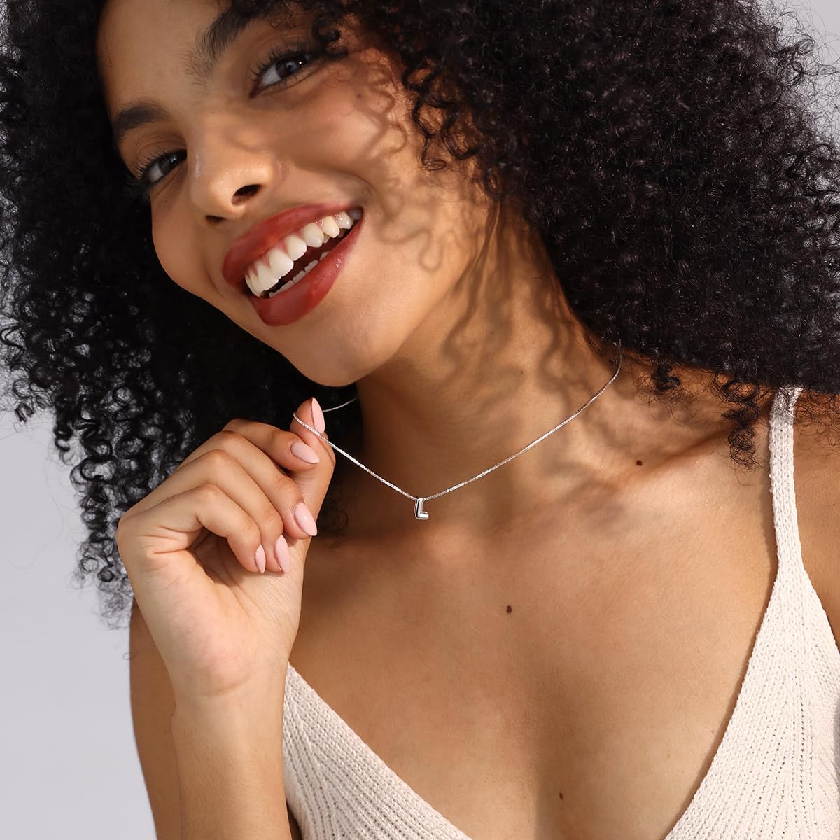 Bubble Initial Necklaces Dainty Letter Necklace Cute Name Choker Necklaces for Women Trendy Personalized Pendant Jewelry Gift for Women - Image 3