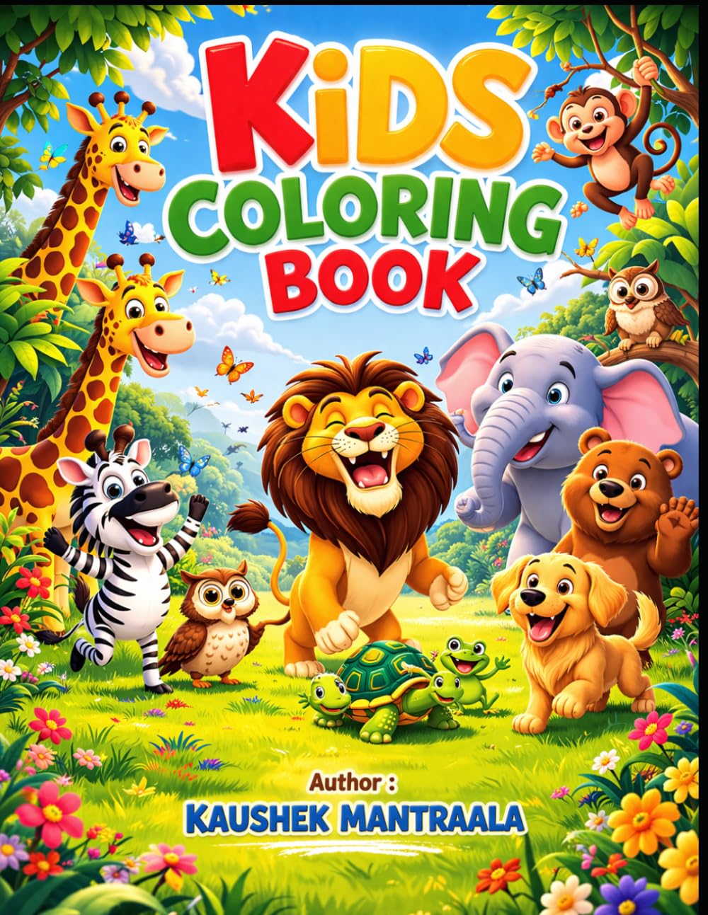 Amazing Animals Coloring Book for Kids