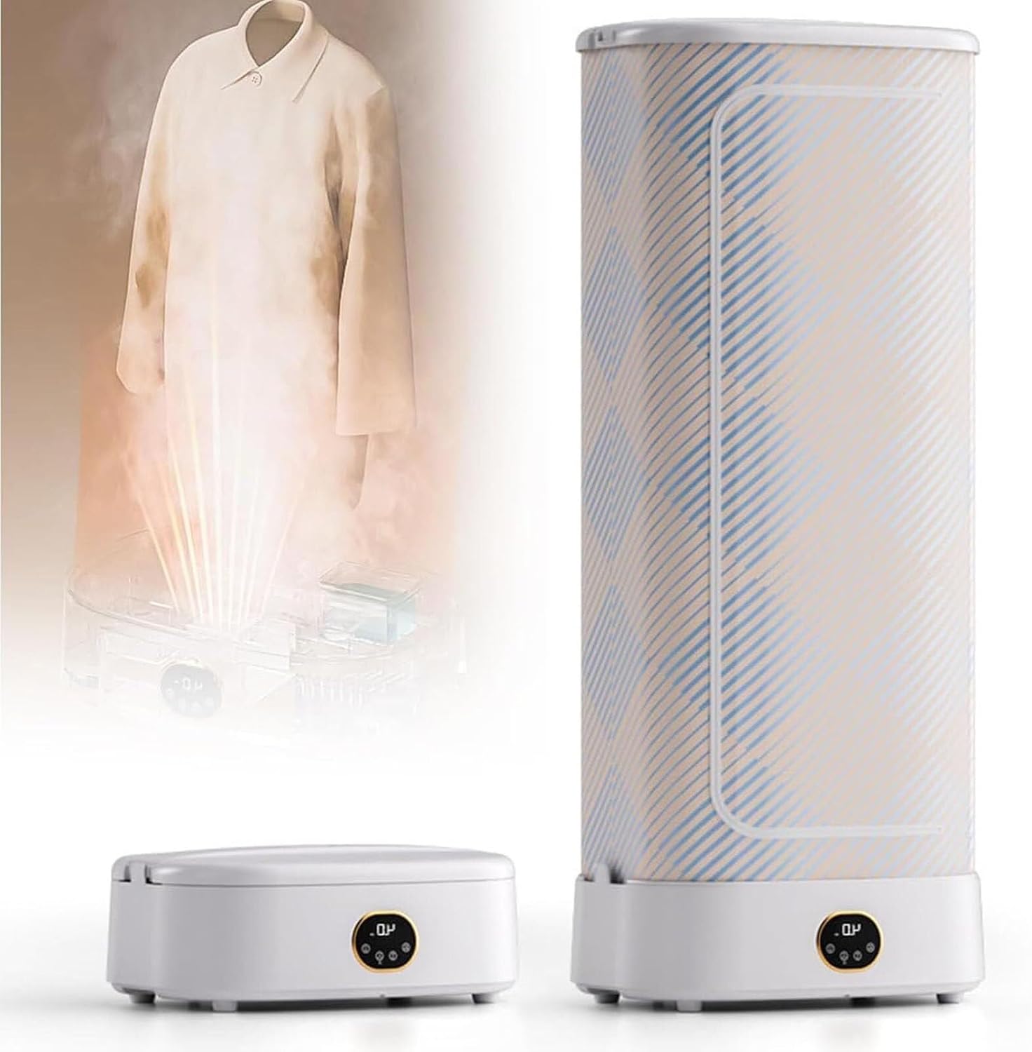 Portable Dryer, Steam Press Ironing Machine, 360° Circulating Heat Flow, Sanitise, And Dry Clothes, Steam Drying for Clothes and Fabrics