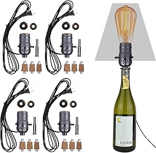 Bottle Lamp Kit with 9mm Glass Drill bit DIY Lamp Kit for Liquor Bottles...