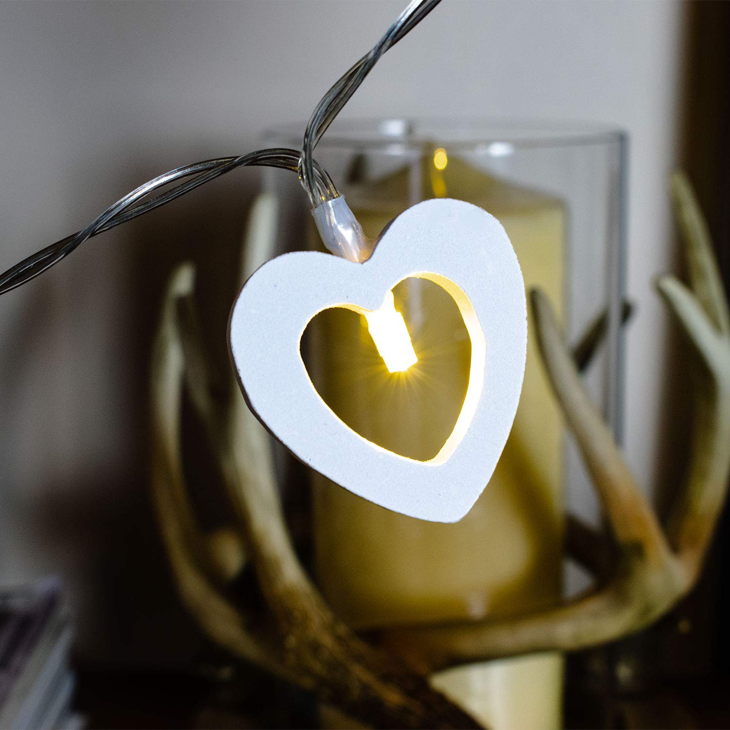 Bastone Luminoso A Forma Di Cuore Con 15 Colori LED - Per Tifo, Concerti E Feste, Alimentato A Batteria - 3