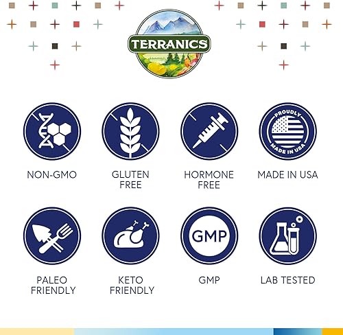 Miniatura 9 de Terranics Probióticos diarios para hombres y mujeres, 150 mil millones de 25 cepas probióticos para el cuidado del colon, con prebióticos y enzimas,