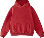 FAIABLE Hommes Surdimensionnés Capuches Acide Laver Vintage Capuche Unisexe Lourde Coton Chandails en Coton Sweatshirts pour Hommes Streewear