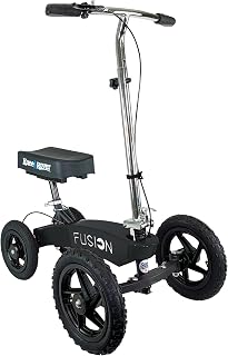 KneeRover All Terrain Fusion Patented Knee Scooter with 4 Wheel Steering - Knee Walker for Adults for Foot Surgery, Broken Ankle, Foot Injuries - Heavy Duty Knee Rover Scooter for Broken Foot